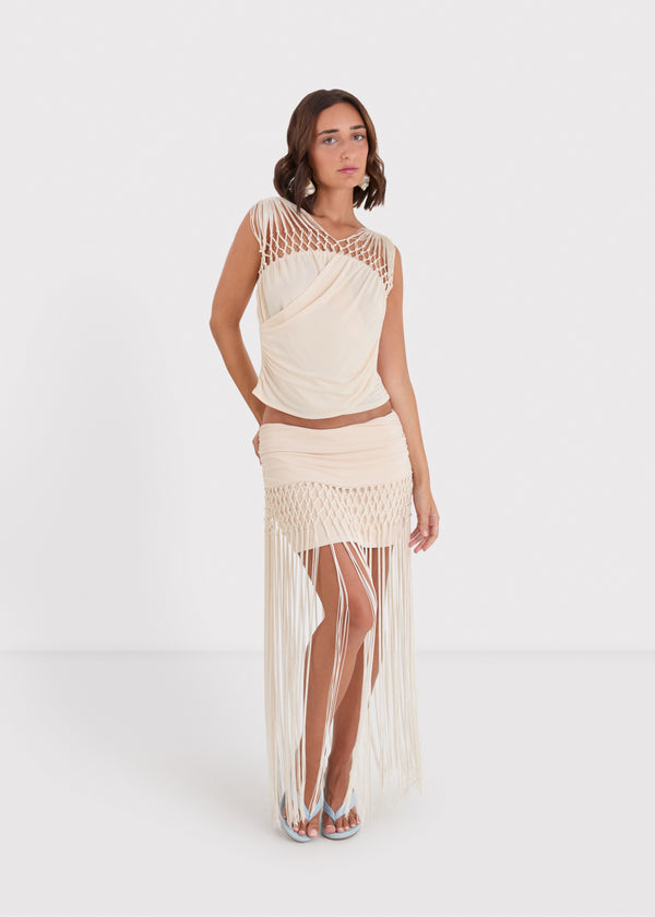 DANI MINI SKIRT - MILK