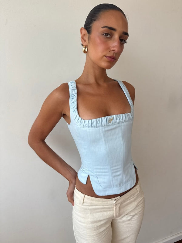 FIOR CORSET - POWDER BLUE