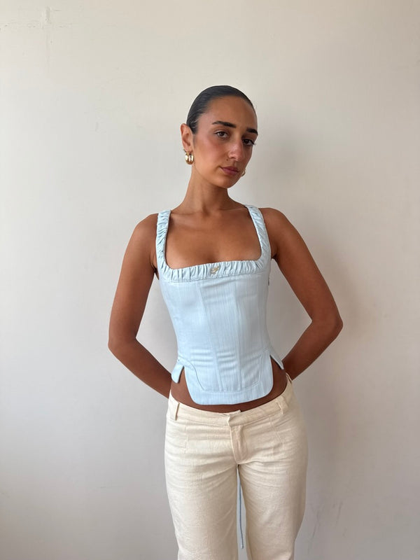 FIOR CORSET - POWDER BLUE