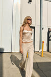 EVA LOW RISE PANT - STONE
