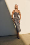 ABIGIAL MIDI DRESS - SLATE