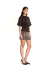 DINNER PLANS MINI SKIRT ESPRESSO