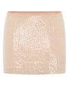 DINNER PLANS MINI SKIRT CHAMPAGNE