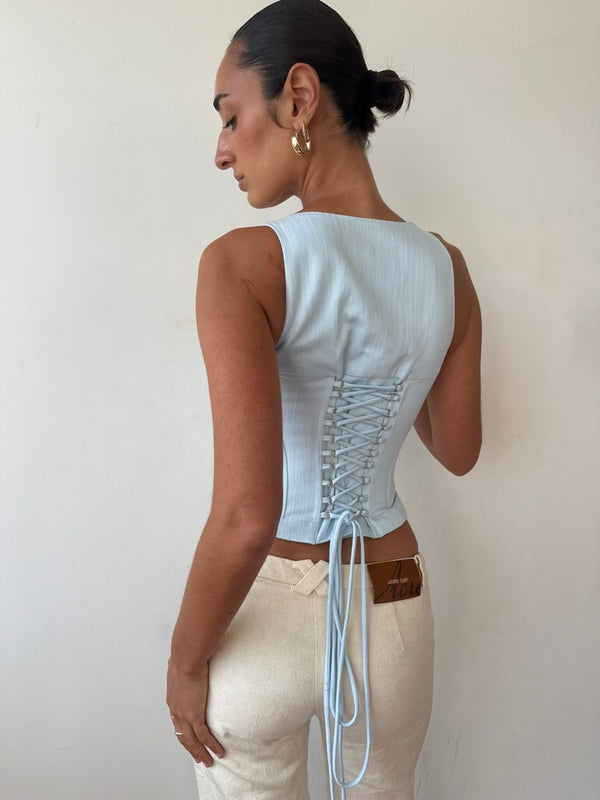 FIOR CORSET - POWDER BLUE
