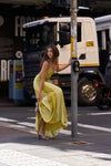 ARC PANEL MAXI DRESS - CITRUS