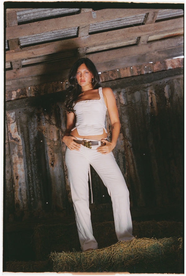 AMELIA TROUSER - CREAM