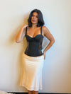 HARIETTE MIDI SKIRT -MILK
