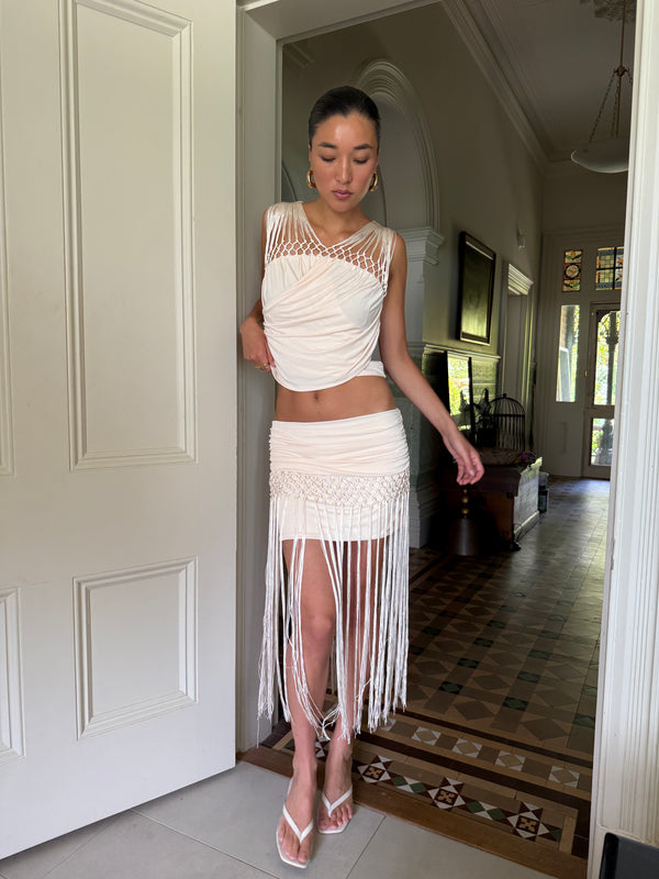 DANI MINI SKIRT - MILK