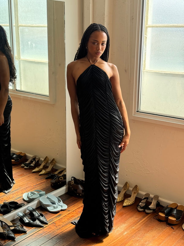 ADALINE MAXI DRESS - ONYX