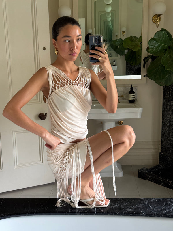 DANI MINI SKIRT - MILK