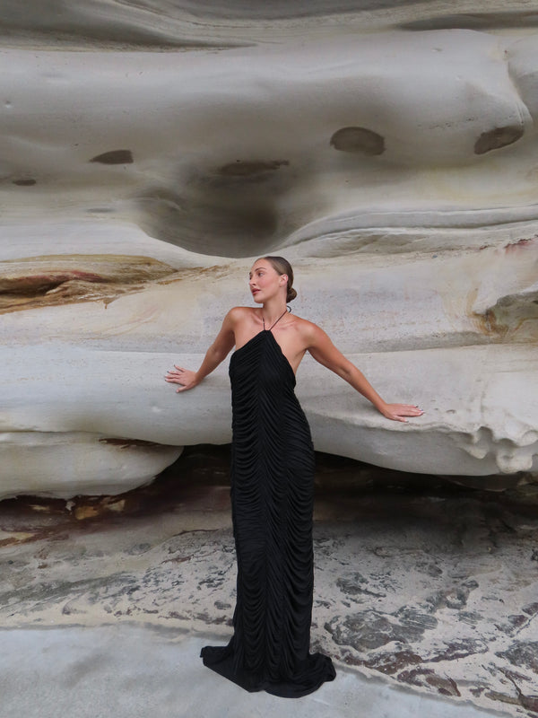 ADALINE MAXI DRESS - ONYX