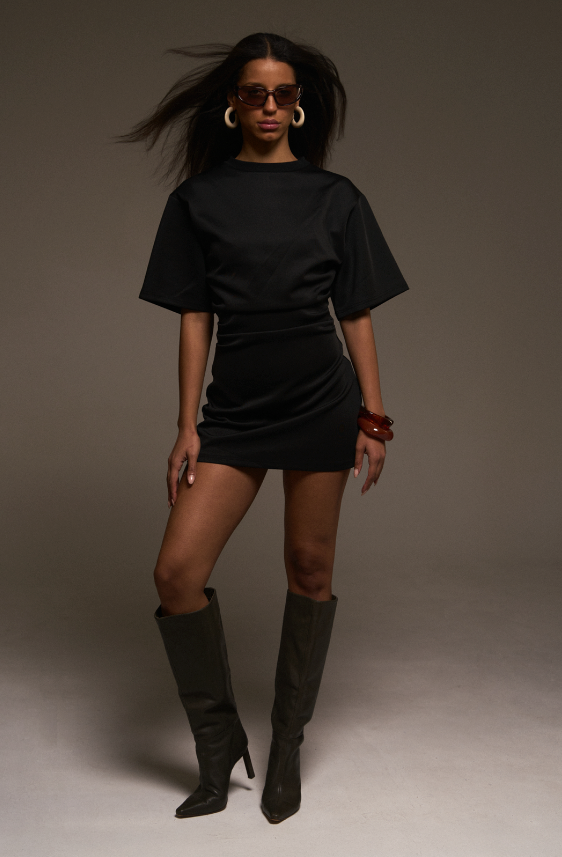MAGGIE MINI DRESS - ONYX