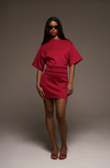 MAGGIE MINI DRESS - CHERRY