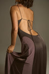 ARC PANEL MAXI DRESS - MOCHA