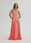 ARC PANEL MAXI DRESS - SORBET