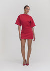 MAGGIE MINI DRESS - CHERRY